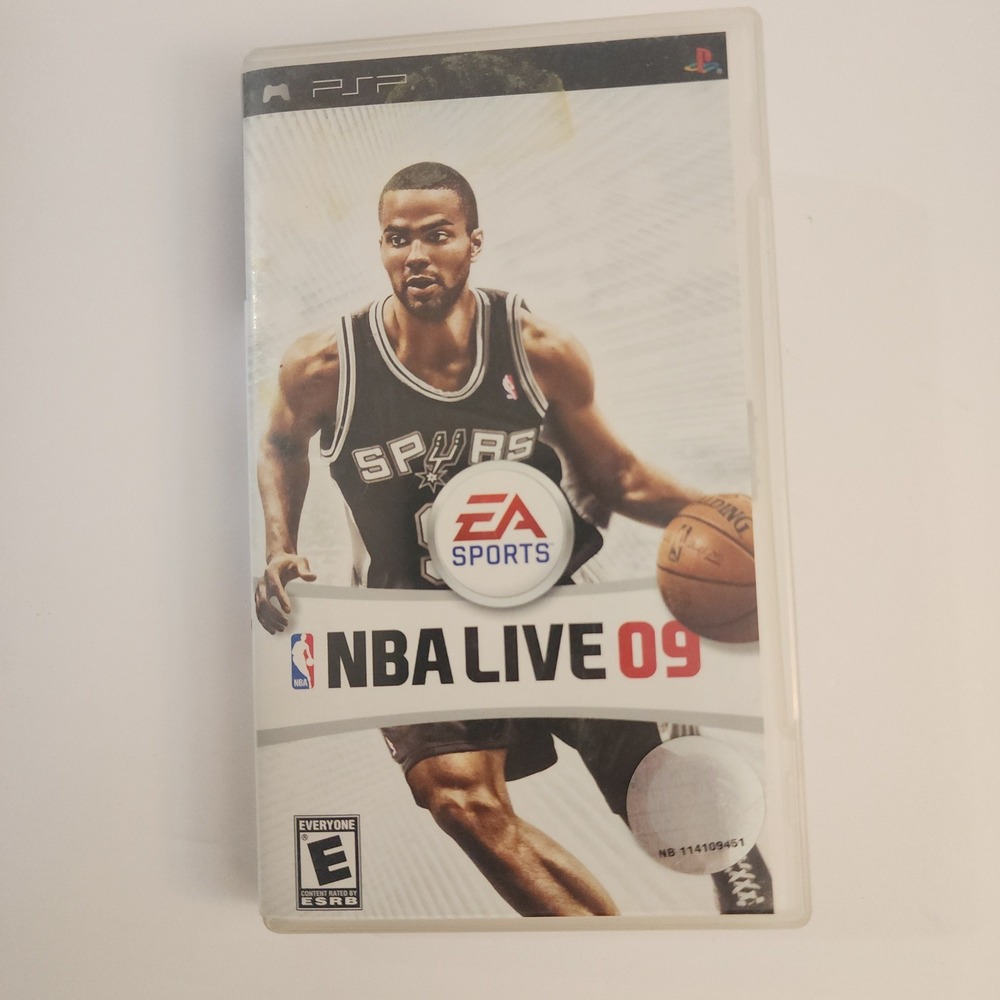 NBA Live 09 Sony PSP EA Sports Basketball Game Tony Parker San Antonio Spurs UMD